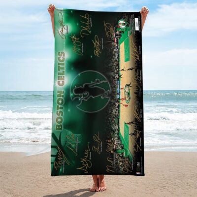 Boston Celtics Rectangle Beach Towel WBT1087 1