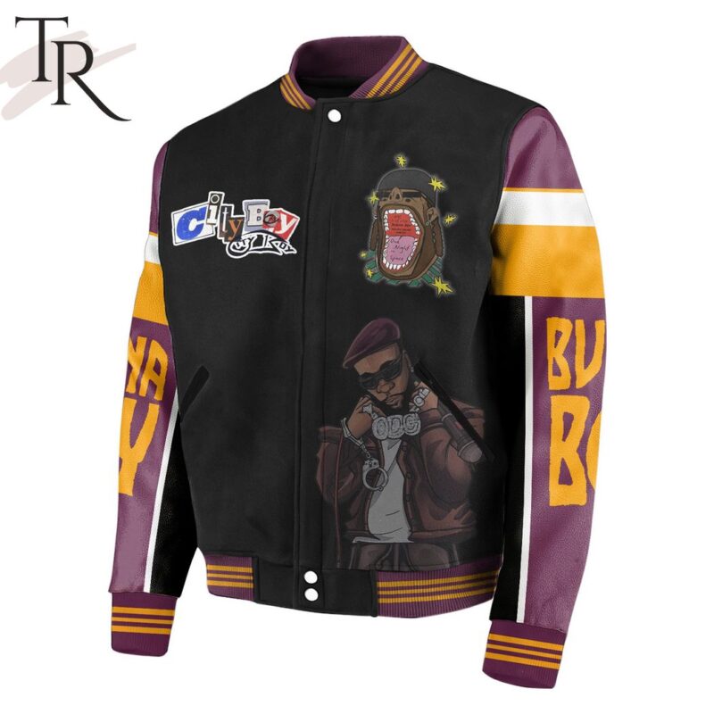 Burna Boy City Boys Baseball Jacket TBJ1022 1