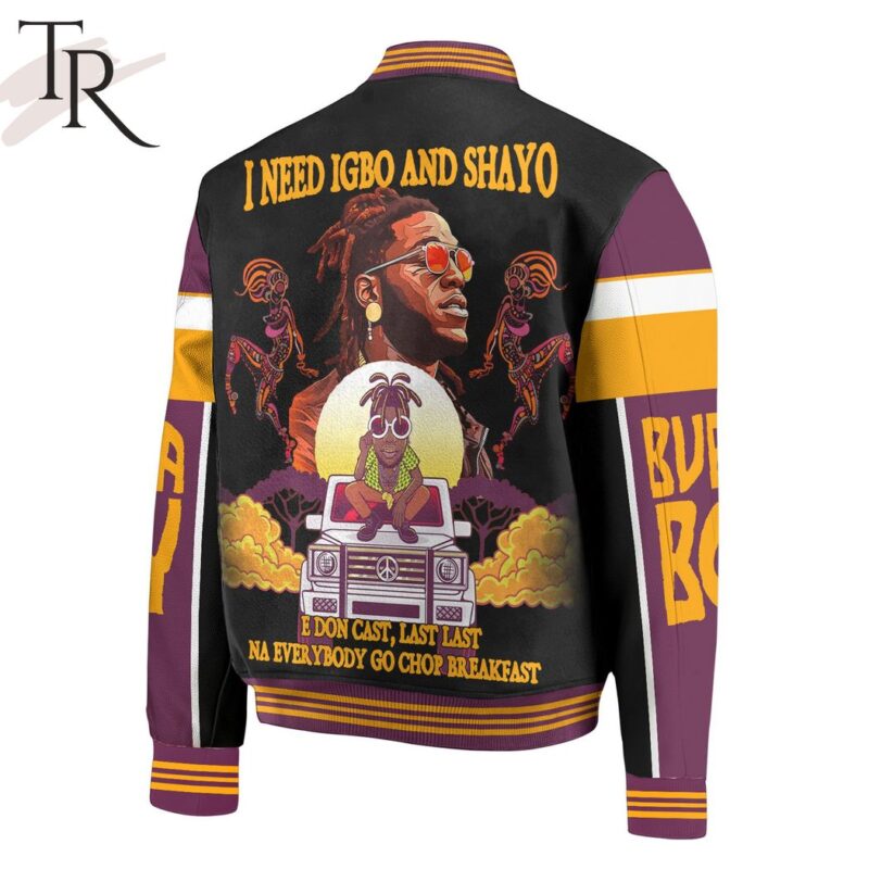 Burna Boy City Boys Baseball Jacket TBJ1022 2