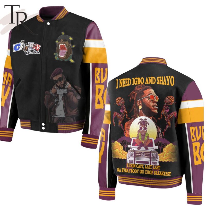 Burna Boy - City Boys Baseball Jacket TBJ1022