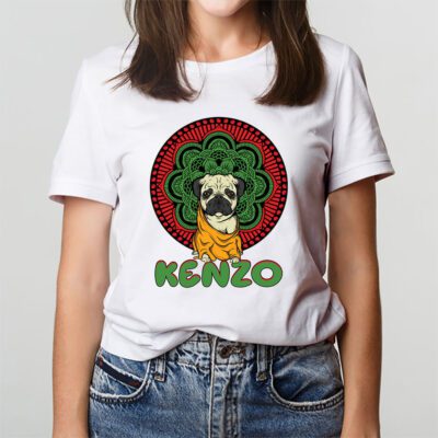 Cartoon Pug Dog Kenzo Brand Unisex T-Shirt Cotton Tee TAT6247 3 Cartoon Pug Dog Kenzo Brand Unisex T Shirt Cotton Tee TAT6247 3