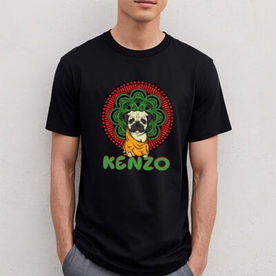 Cartoon Pug Dog Kenzo Brand Unisex T-Shirt Cotton Tee TAT6247 4 Cartoon Pug Dog Kenzo Brand Unisex T Shirt Cotton Tee TAT6247 4