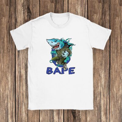 Cartoon Shark Bape Unisex T-Shirt TAT5467 1 Cartoon Shark Bape Unisex T Shirt TAT5467 1