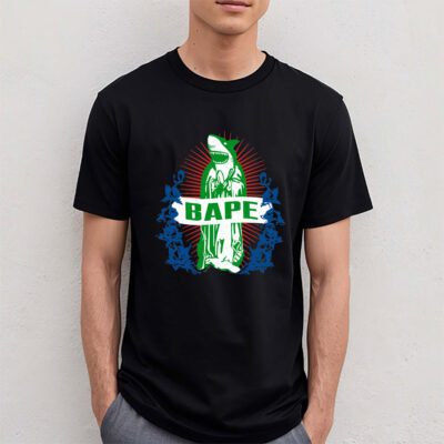 Cartoon Shark Bape Unisex T Shirt TAT5469 4