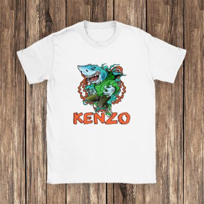 Cartoon Shark Kenzo Unisex T Shirt TAT5475 1