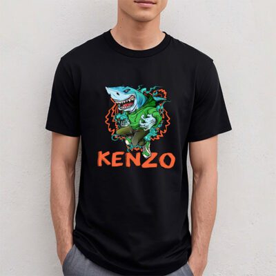 Cartoon Shark Kenzo Unisex T Shirt TAT5475 4