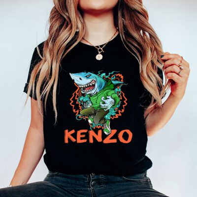 Cartoon Shark Kenzo Unisex T Shirt TAT5475 5