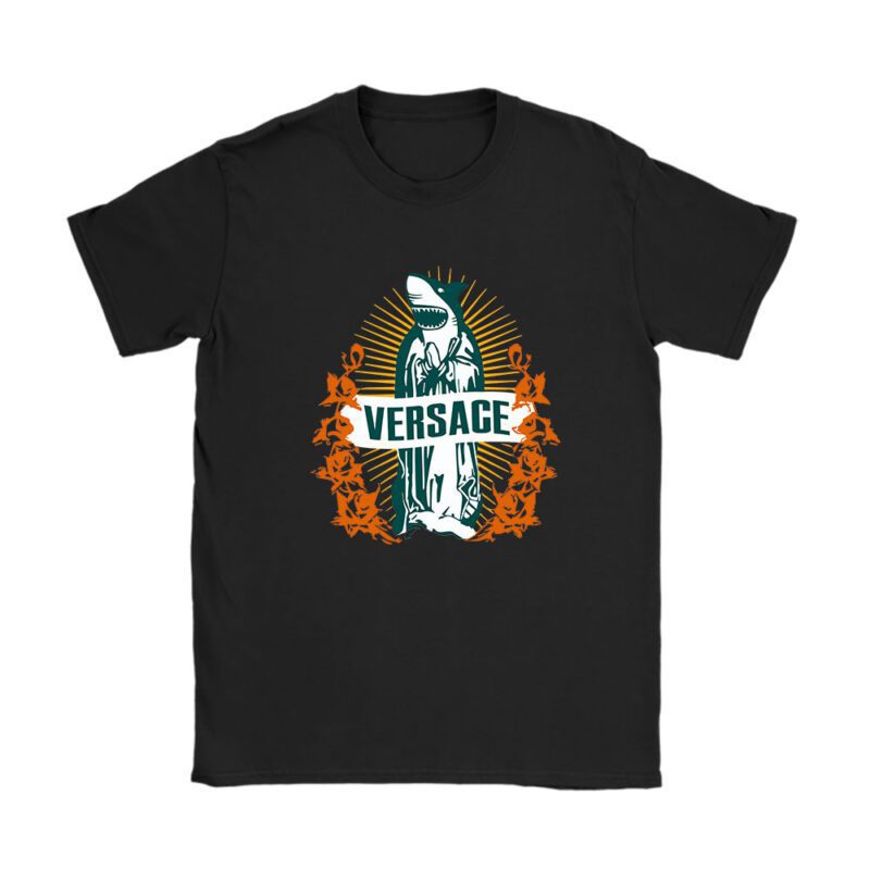 Cartoon Shark Versace Unisex T-Shirt TAT5480