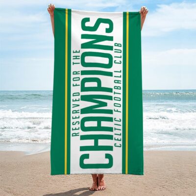 Celtic FC Rectangle Beach Towel WBT1097 1