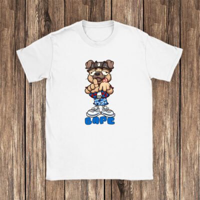 Cholo Pug Dog Making The Los Angeles Hand Sign Bape Brand Unisex T Shirt Cotton Tee TAT6248 1