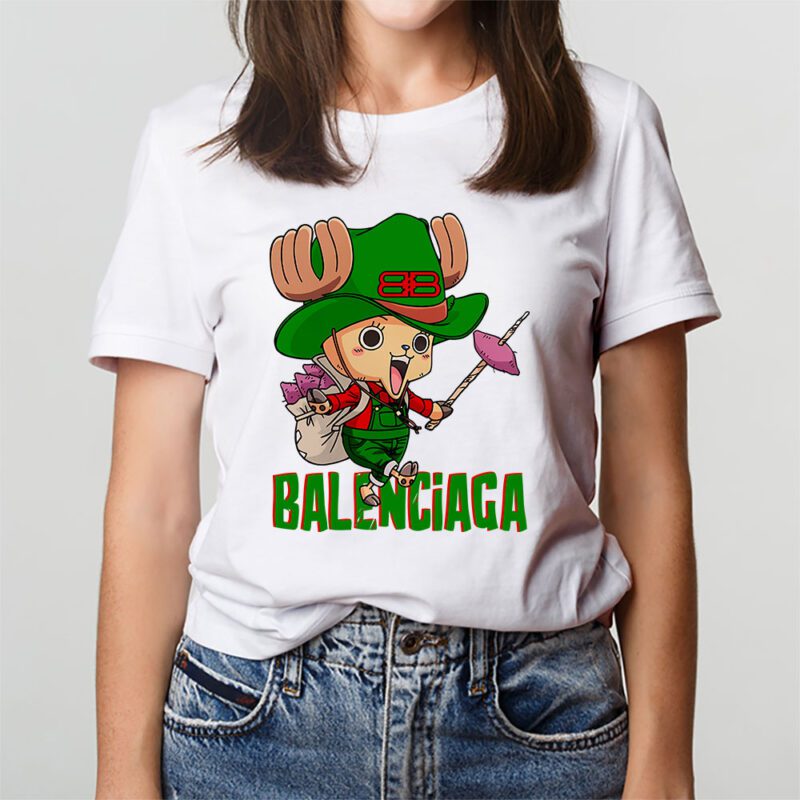 Chopperman Tony Tony Chopper One Piece Balenciaga Brand Unisex T Shirt Cotton Tee TAT6550 3