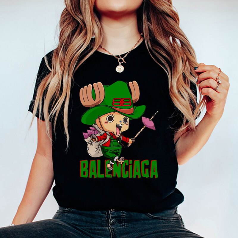 Chopperman Tony Tony Chopper One Piece Balenciaga Brand Unisex T Shirt Cotton Tee TAT6550 5