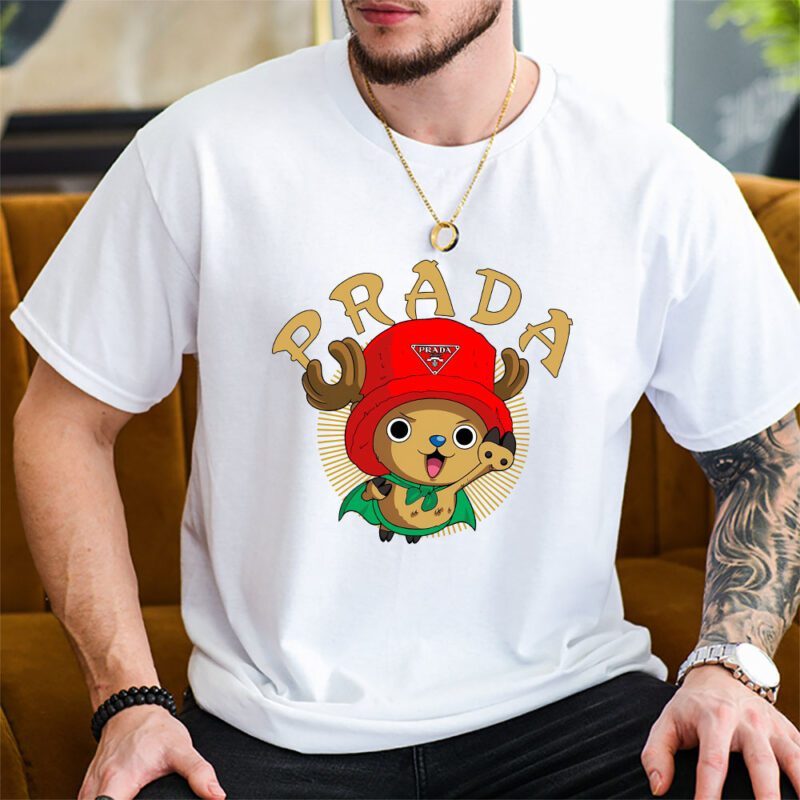Chopperman Tony Tony Chopper One Piece Prada Brand Unisex T Shirt Cotton Tee TAT6277 2