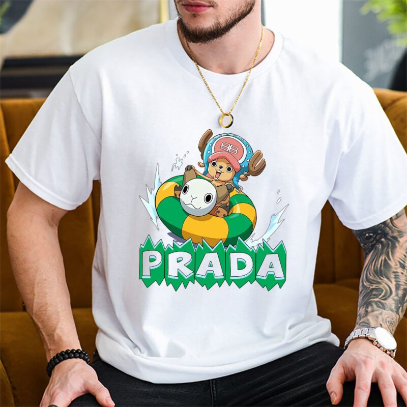 Chopperman Tony Tony Chopper One Piece Prada Brand Unisex T Shirt Cotton Tee TAT6278 2