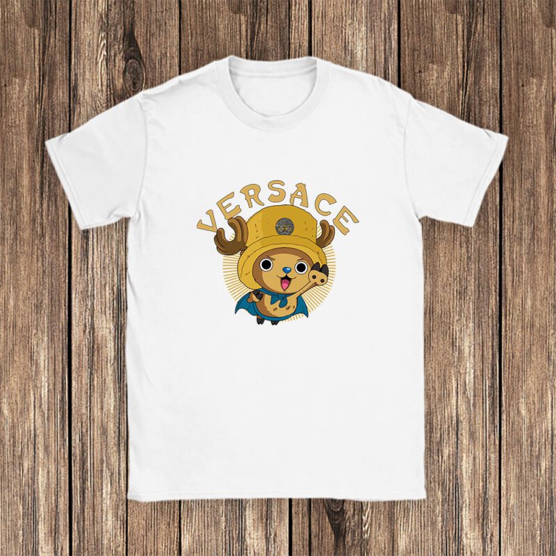 Chopperman Tony Tony Chopper One Piece Versace Brand Unisex T Shirt Cotton Tee TAT6280 1