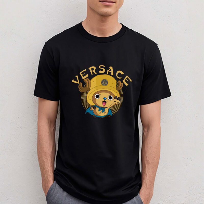 Chopperman Tony Tony Chopper One Piece Versace Brand Unisex T Shirt Cotton Tee TAT6280 4