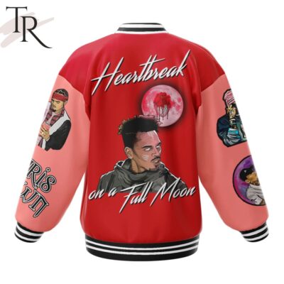Chris Brown Heartbreak on a Full Moon Baseball Jacket TBJ1029 2