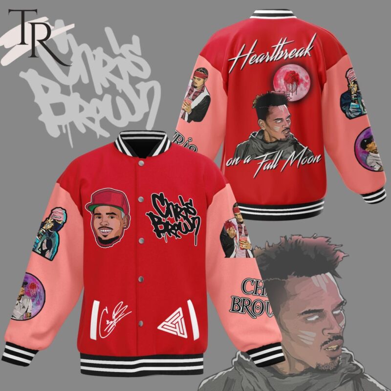 Chris Brown - Heartbreak on a Full Moon Baseball Jacket TBJ1029