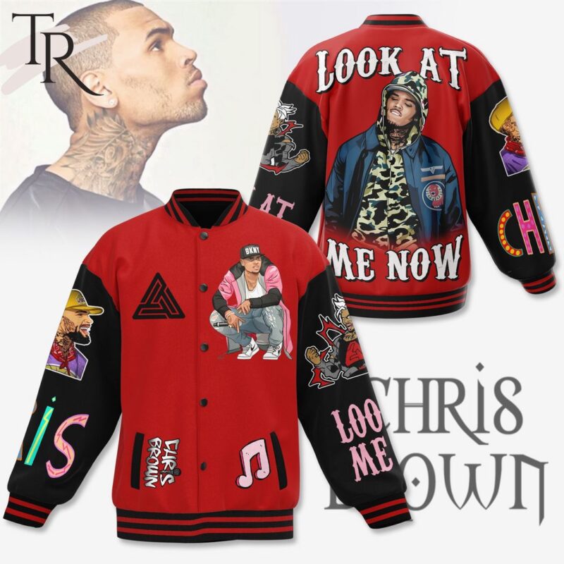 Chris Brown Look At Me Now Baseball Jacket TBJ1031