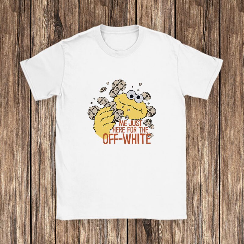 Cookie Monster Sesame Street Offwhite Unisex T Shirt TAT5459 1