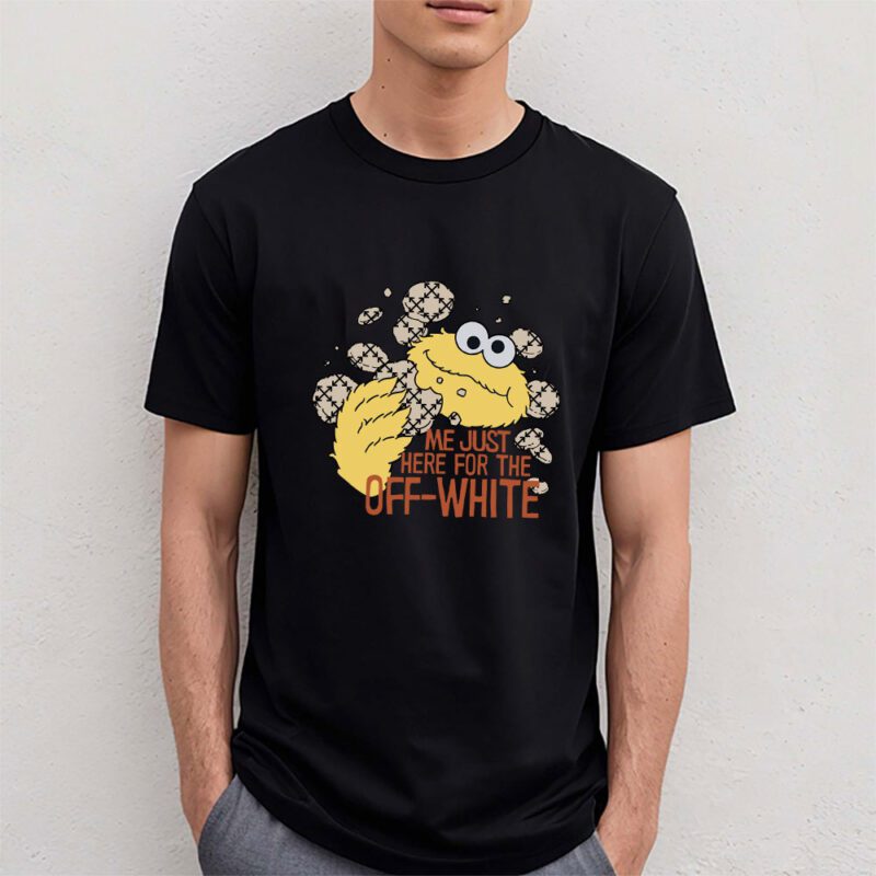 Cookie Monster Sesame Street Offwhite Unisex T Shirt TAT5459 4