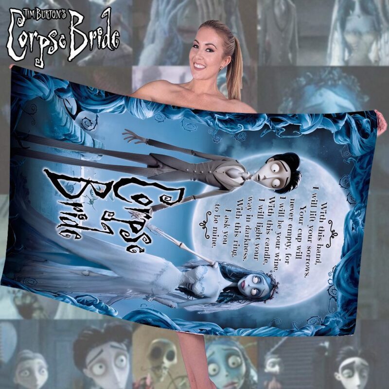 Corpse Bride Rectangle Beach Towel WBT1009 1