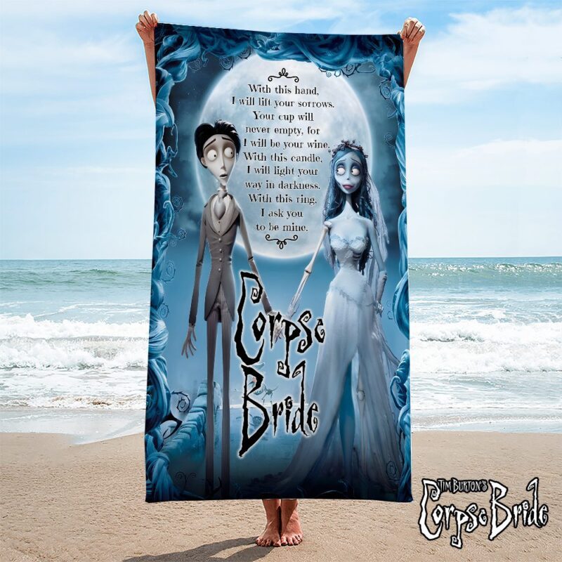 Corpse Bride Rectangle Beach Towel WBT1009