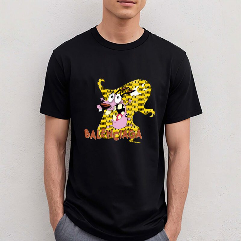Courage The Cowardly Dog Balenciaga Unisex T Shirt Cotton Tee TAT7004 4