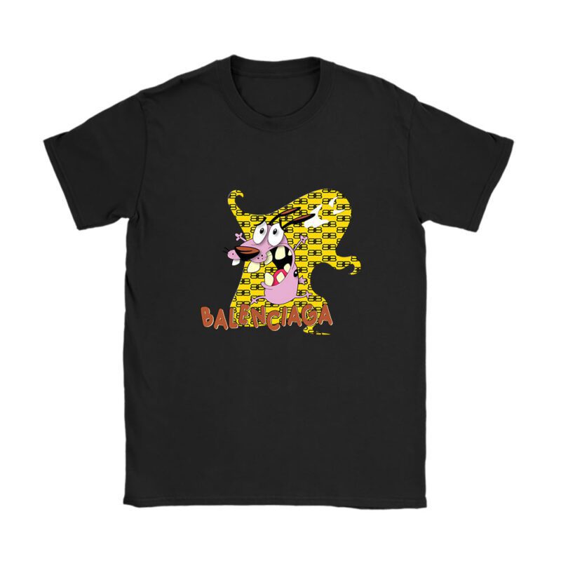 Courage The Cowardly Dog Balenciaga Unisex T-Shirt Cotton Tee TAT7004