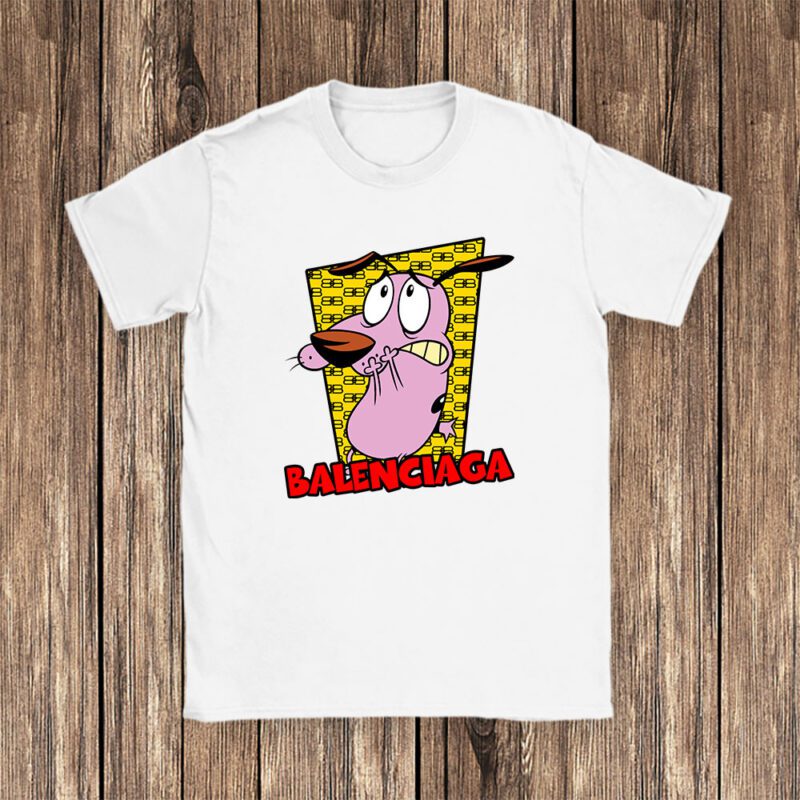 Courage The Cowardly Dog Balenciaga Unisex T Shirt Cotton Tee TAT7006 1