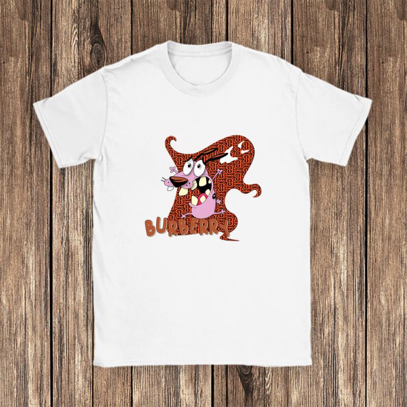 Courage The Cowardly Dog Burberry Unisex T Shirt Cotton Tee TAT7003 1