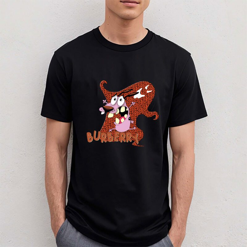 Courage The Cowardly Dog Burberry Unisex T Shirt Cotton Tee TAT7003 4