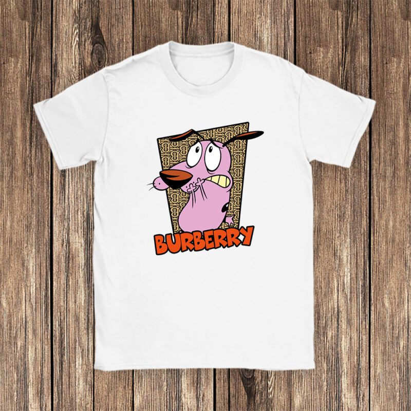 Courage The Cowardly Dog Burberry Unisex T Shirt Cotton Tee TAT7005 1