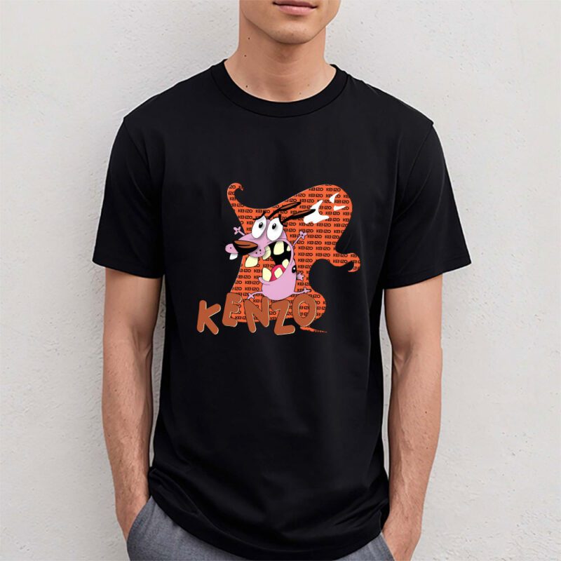 Courage The Cowardly Dog Kenzo Unisex T Shirt Cotton Tee TAT7015 4