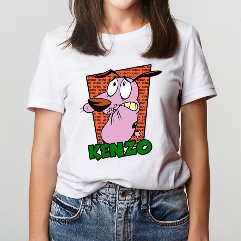 Courage The Cowardly Dog Kenzo Unisex T Shirt Cotton Tee TAT7016 3