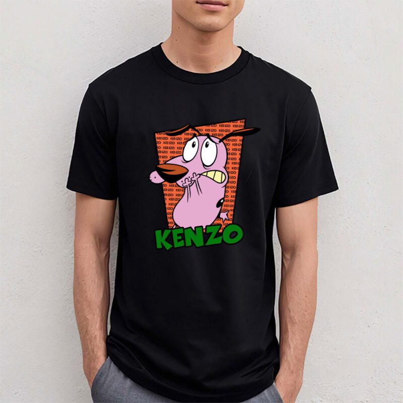 Courage The Cowardly Dog Kenzo Unisex T Shirt Cotton Tee TAT7016 4