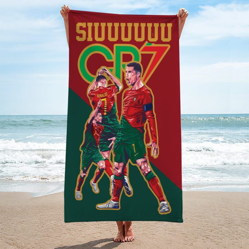 Cristiano Ronaldo x Portugal National Football Team Rectangle Beach Towel WBT1034