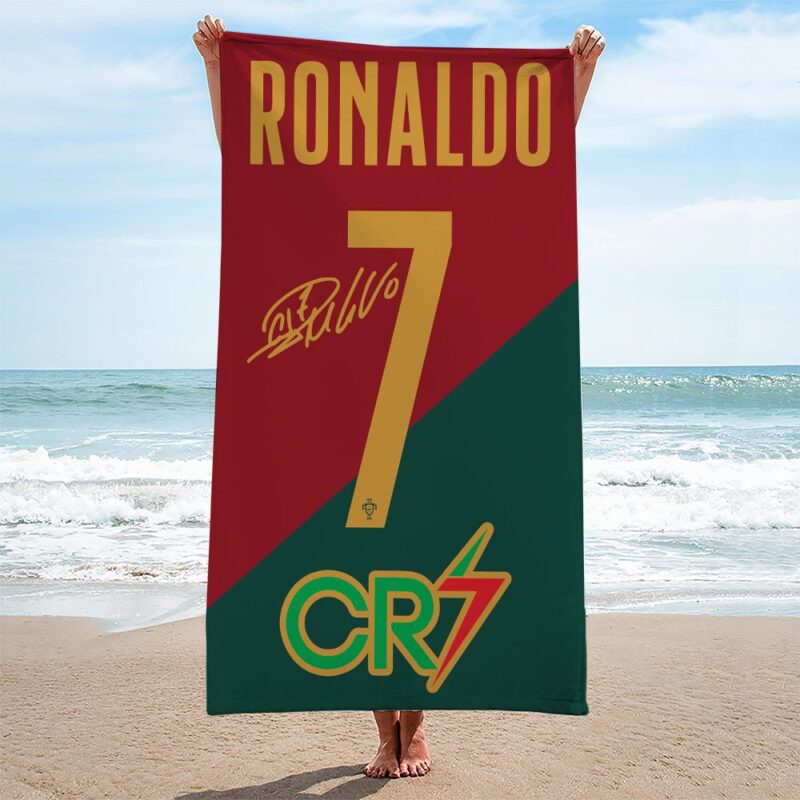 Cristiano Ronaldo x Portugal National Football Team Rectangle Beach Towel WBT1035