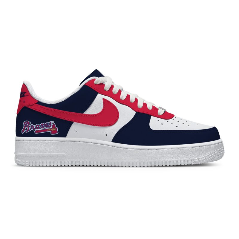 Custom Air Force 1 Low x MLB Atlanta Braves AF1 Limited Sneakers For Fan TCB1033 1