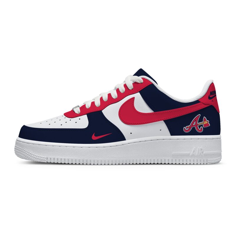 Custom Air Force 1 Low x MLB Atlanta Braves AF1 Limited Sneakers For Fan TCB1033