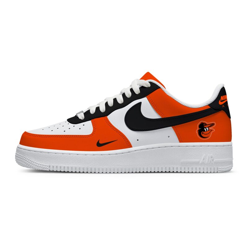 Custom Air Force 1 Low x MLB Baltimore Orioles AF1 Limited Sneakers For Fan TCB1019