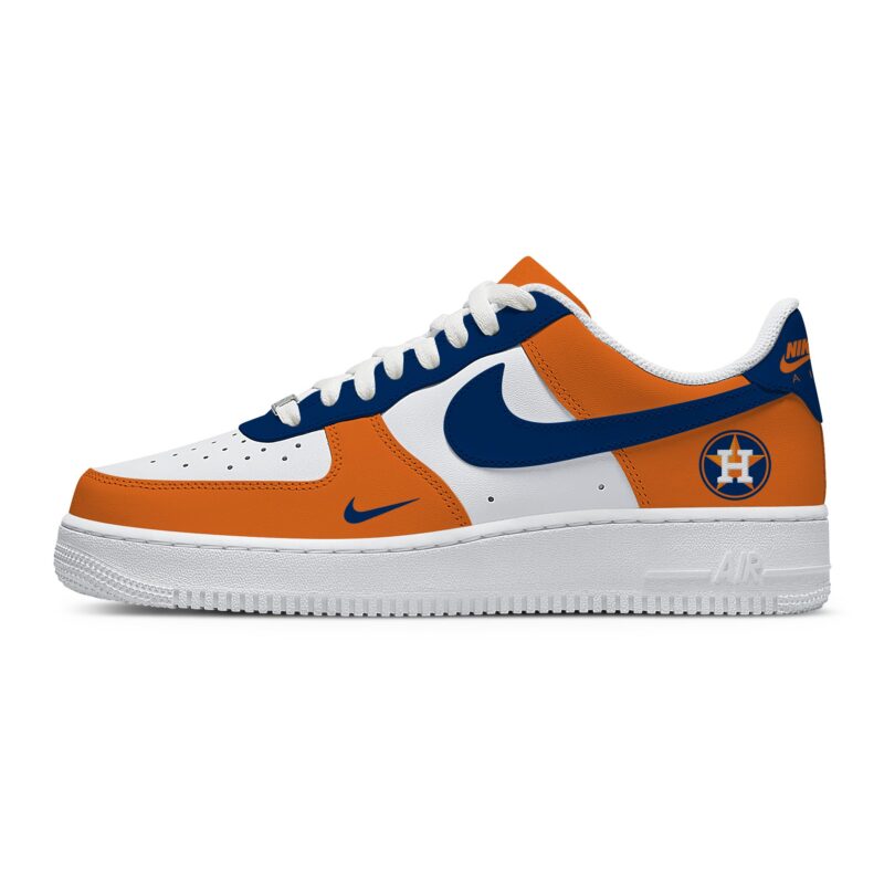 Custom Air Force 1 Low x MLB Houston Astros AF1 Limited Sneakers For Fan TCB1004