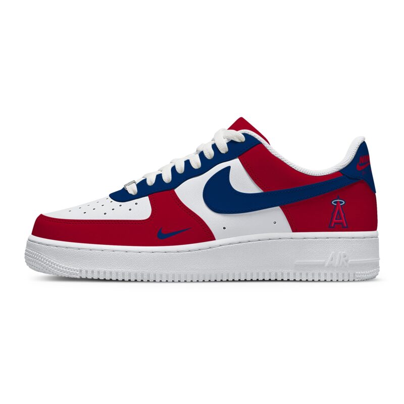 Custom Air Force 1 Low x MLB Los Angeles Angels AF1 Limited Sneakers For Fan TCB1094