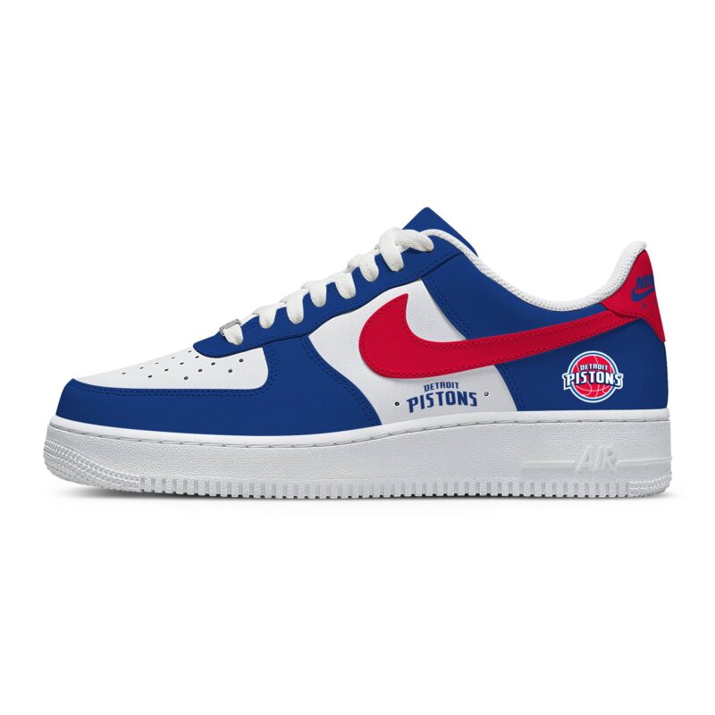 Custom Air Force 1 Low x NBA Detroit Pistons AF1 Limited Sneakers For Fan TCB1080