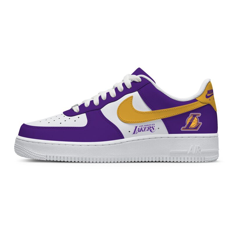 Custom Air Force 1 Low x NBA Los Angeles Lakers AF1 Limited Sneakers For Fan TCB1022