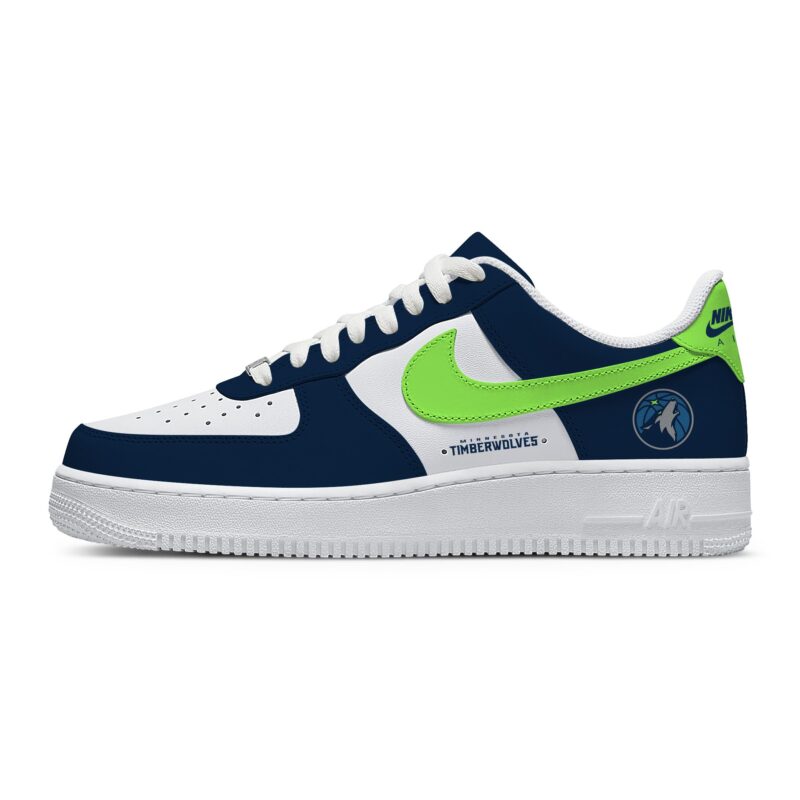 Custom Air Force 1 Low x NBA Minnesota Timberwolves AF1 Limited Sneakers For Fan TCB1056