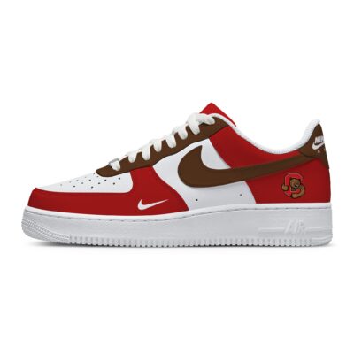 Custom Air Force 1 Low x NCAA Cornell Big Red AF1 Limited Sneakers For Fan TCB1055