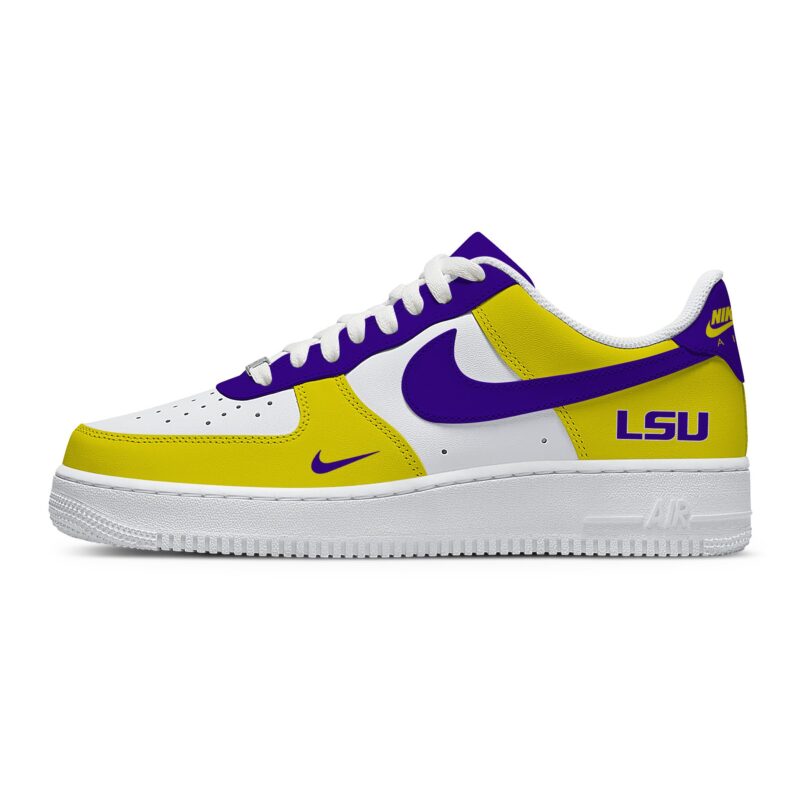 Custom Air Force 1 Low x NCAA LSU Tigers AF1 Limited Sneakers For Fan TCB1067