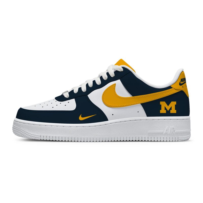 Custom Air Force 1 Low x NCAA Michigan Wolverines AF1 Limited Sneakers For Fan TCB1012