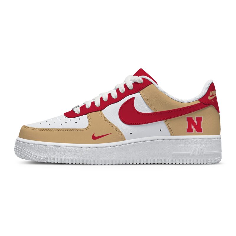 Custom Air Force 1 Low x NCAA Nebraska Cornhuskers AF1 Limited Sneakers For Fan TCB1051